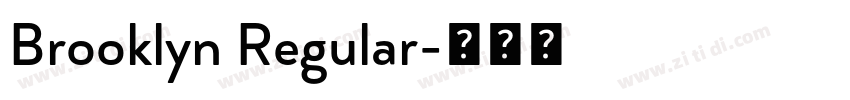 Brooklyn Regular字体转换